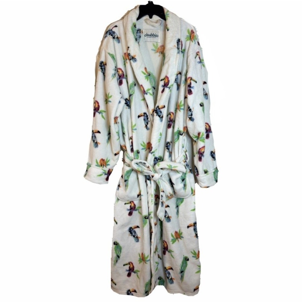 Chubbies Tropical Bird Toucan Print Robe One Size